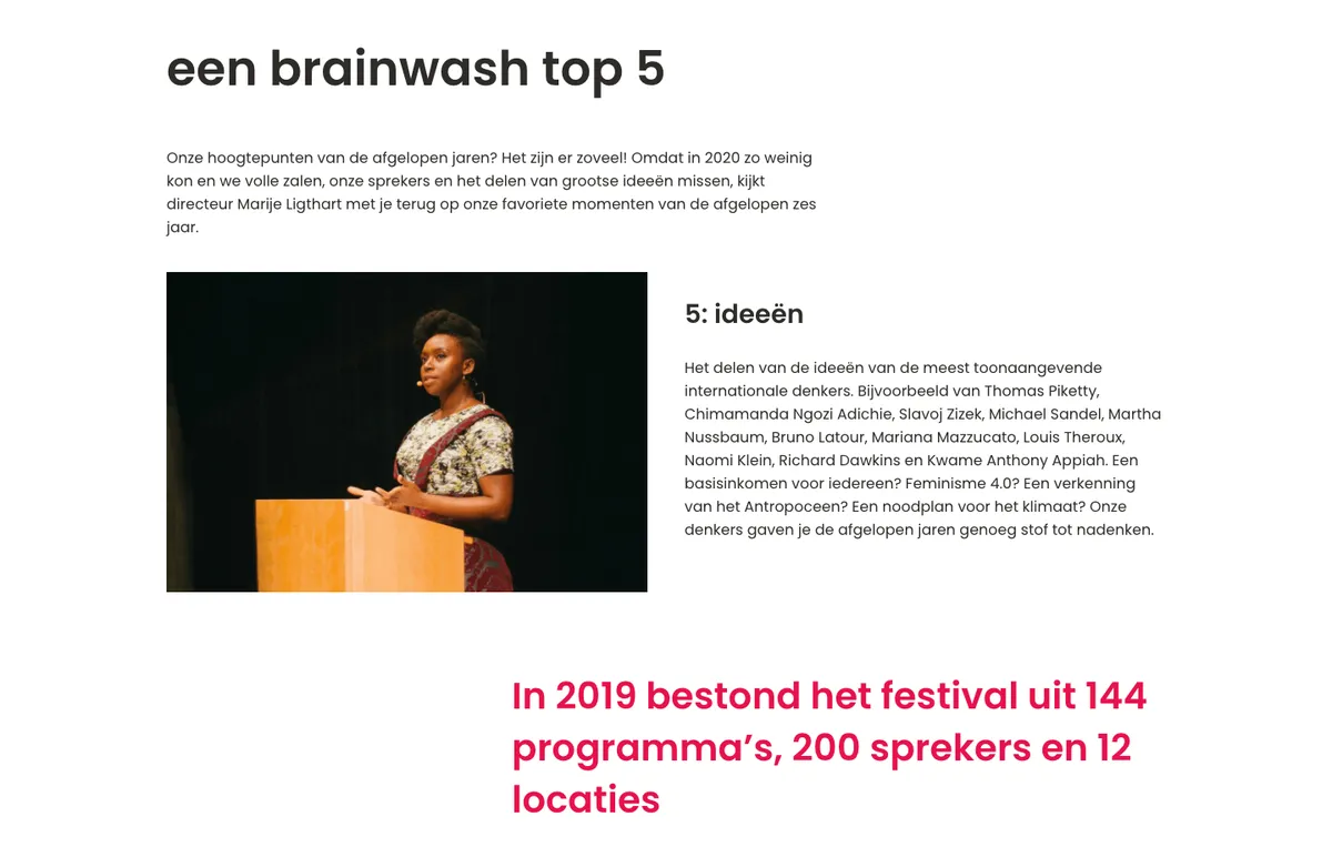 Brainwash Festival article